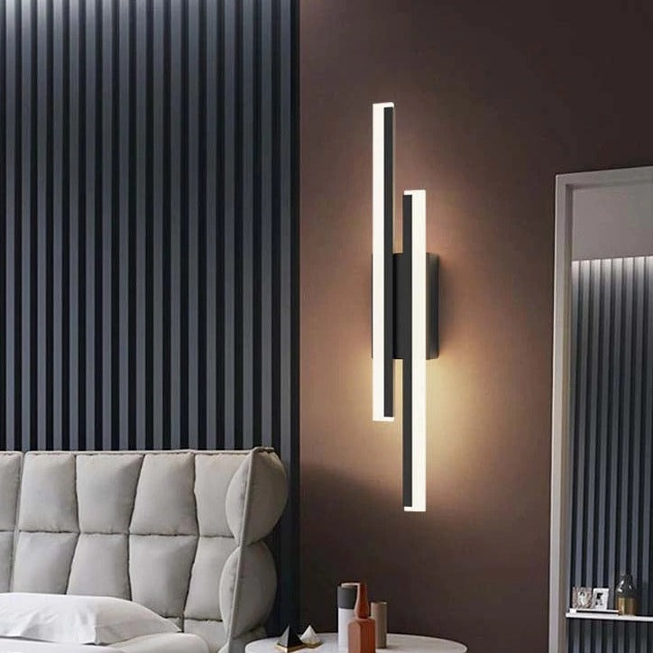 StripeBeam | Elegante LED-Wandleuchte mit langen Lichtstreifen – Modernes Design trifft auf Effizienz