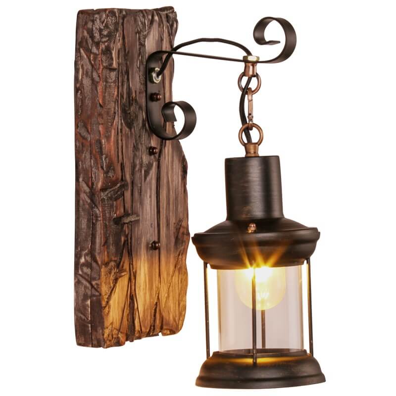 GlasGlow™ – Zylindrische Wandlampe aus Glas & Holz im modernen Design