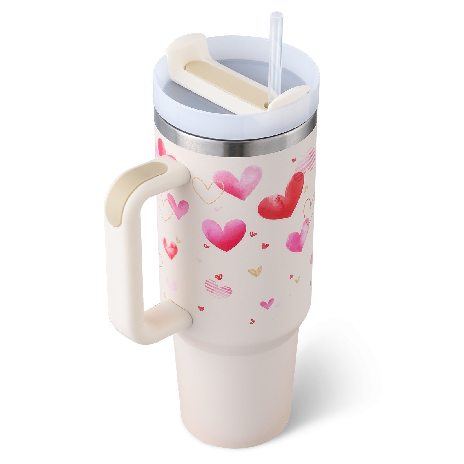 ChillMug™ – Isolierter Trinkbecher mit Griff & Strohhalm | 40 oz Thermobecher für unterwegs
