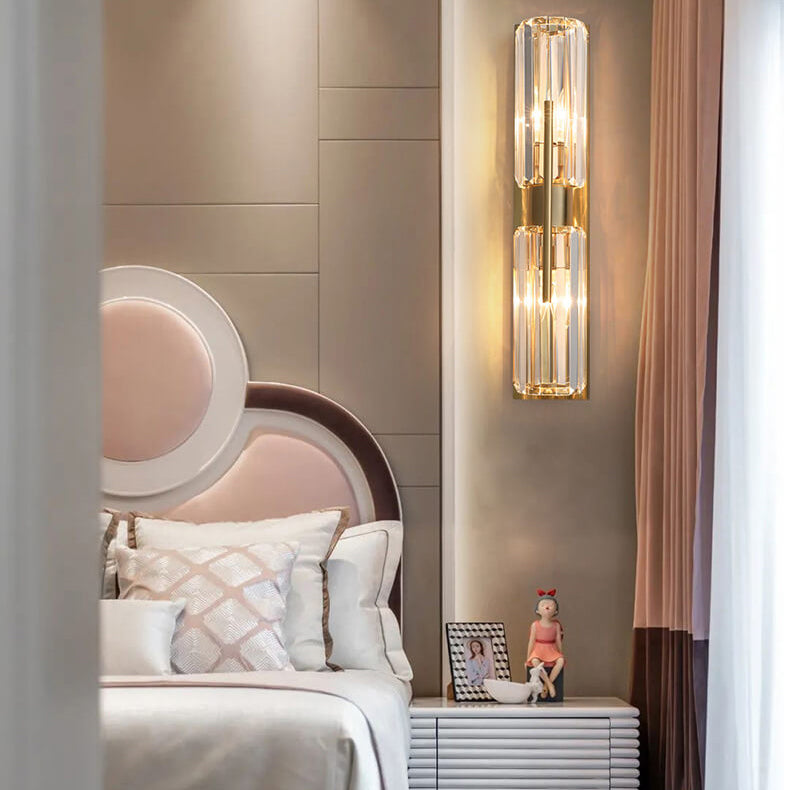 GlamourGlow | Kristall Wandleuchte mit 2 Lichtquellen – Moderner Luxus für dein Zuhause