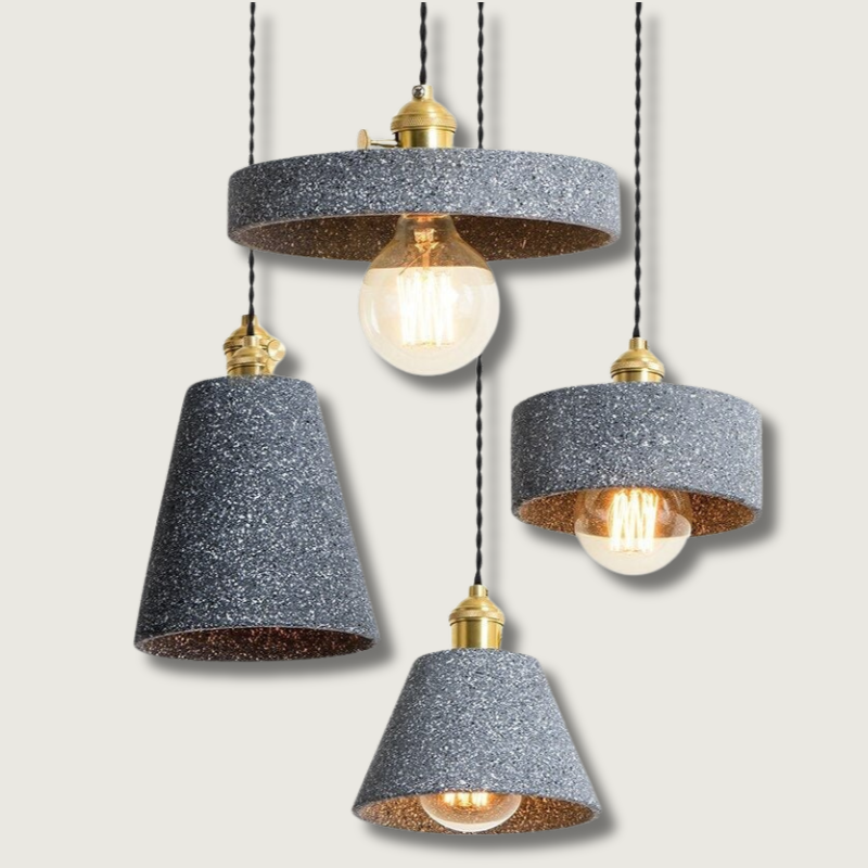 UrbanLume™ Pendelleuchte – Moderne Zement-Hängelampe im Industrial-Design