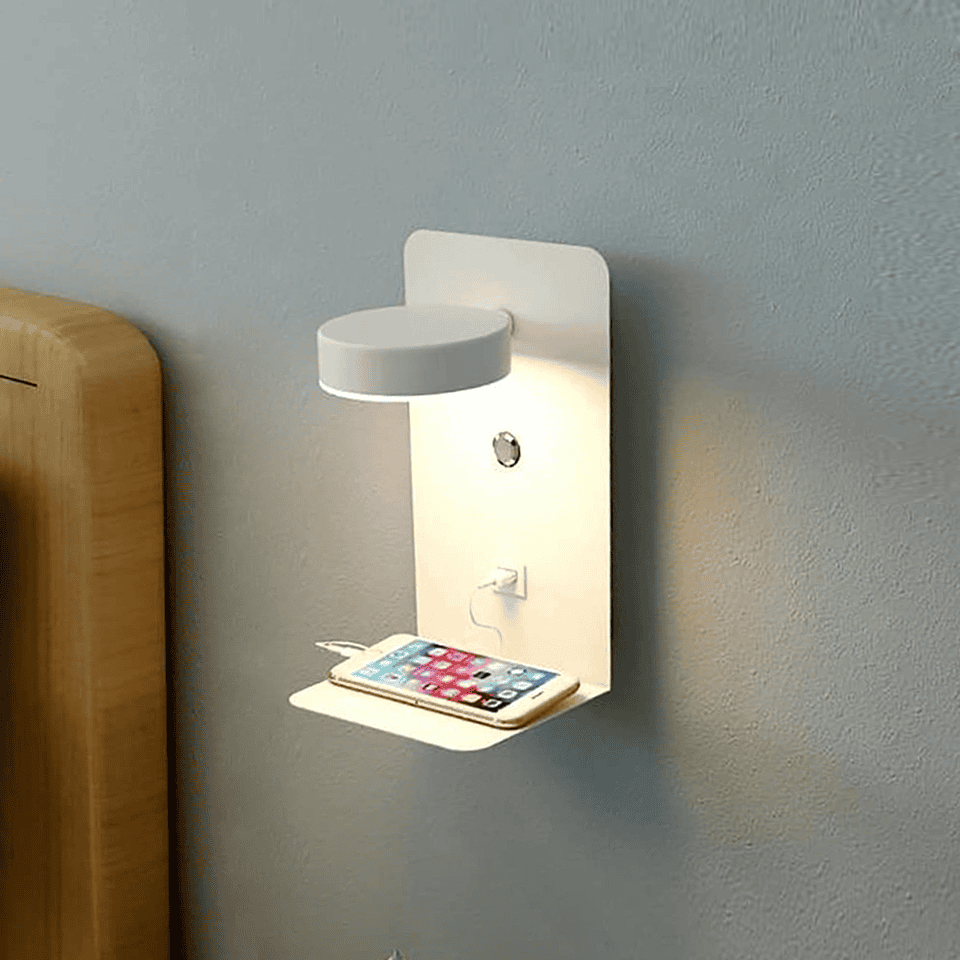 SparkLume | Happy Night Lamp – Stilvolle LED Nachttischlampe für gemütliche Abende