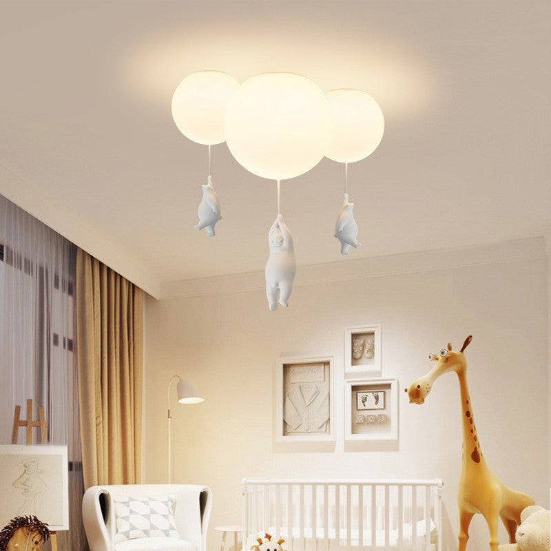 SkyLoom | Bär & Ballon Pendelleuchte für Kinderzimmer – Magische Atmosphäre & verspieltes Design