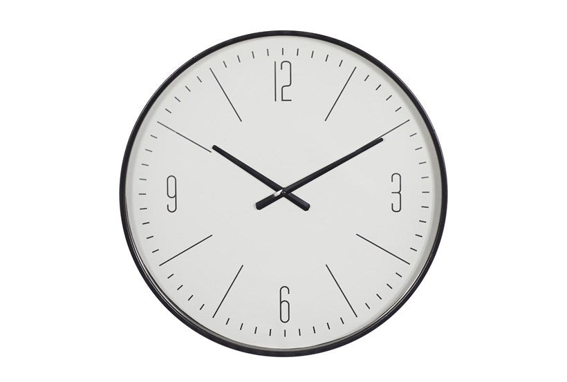 BlackGlo™ – Zeitlose schwarze Glas-Wanduhr im eleganten Design