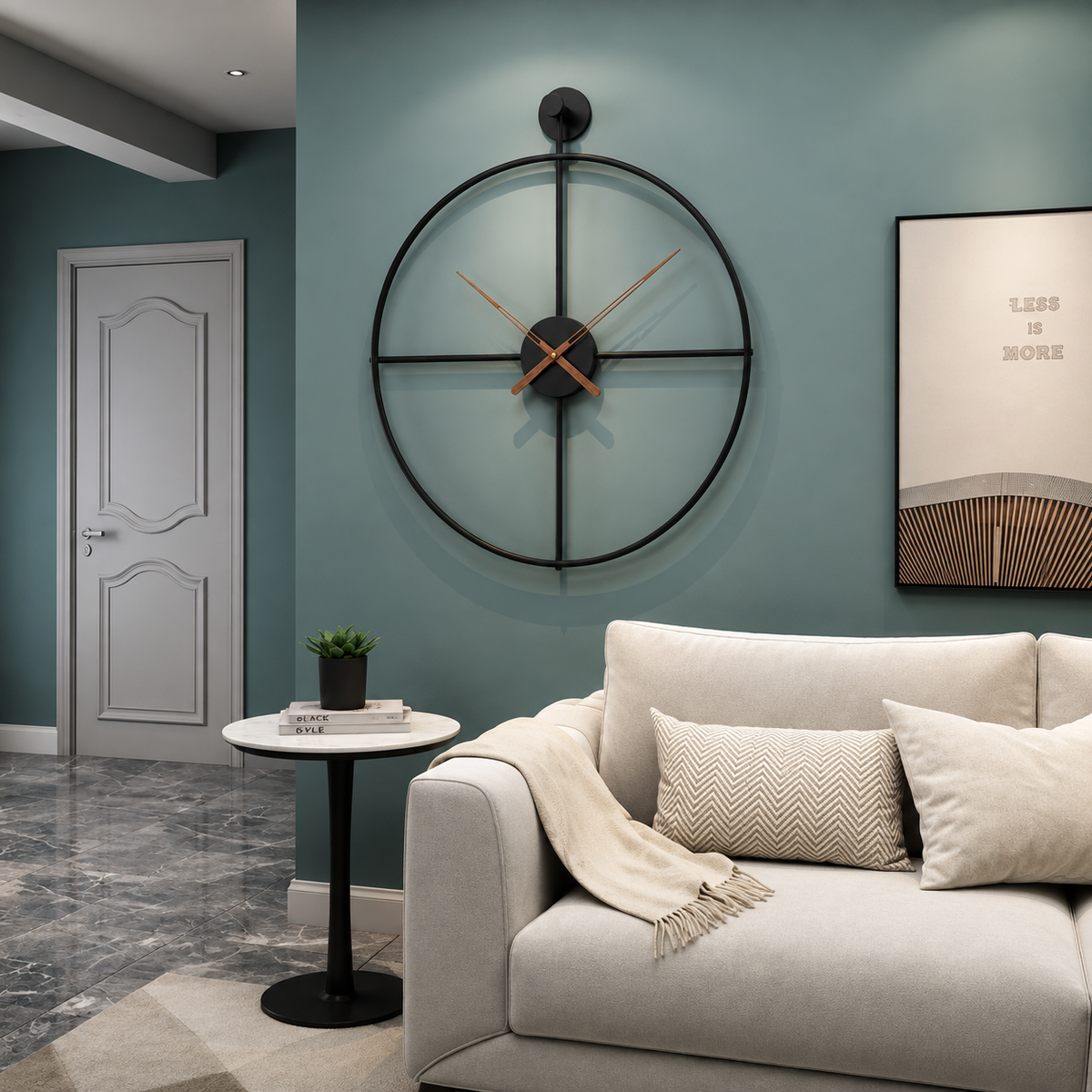 ChronoSphere™ – Große moderne Wanduhr im minimalistischen Design - Less Goods