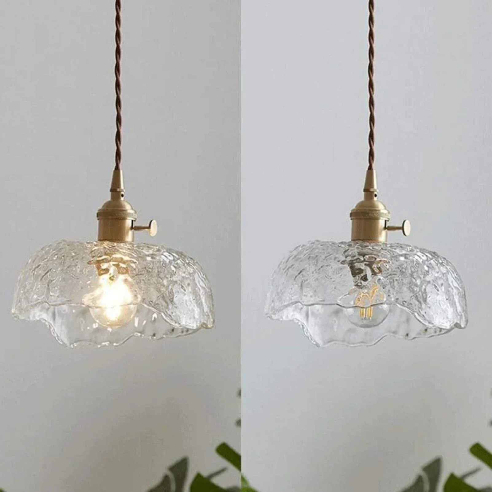 GlasTangle™ Pendelleuchte – Moderne Hängelampe aus Glas & Messing mit kreativem Design (E27)