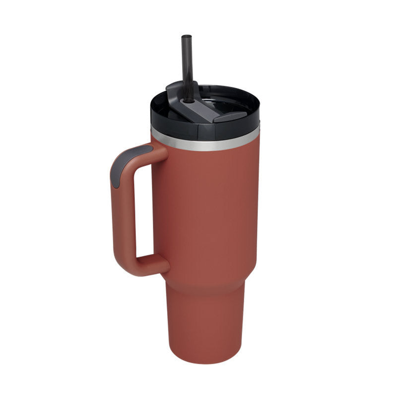 ChillMug™ – Isolierter Trinkbecher mit Griff & Strohhalm | 40 oz Thermobecher für unterwegs