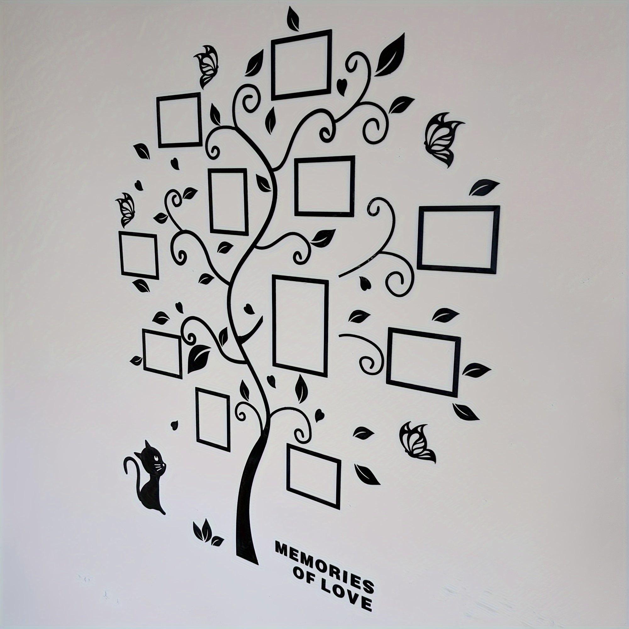 ClarityFrame™ 3D Fotobaum Wanddeko – Selbstklebender Acryl-Bilderrahmen für Erinnerungen