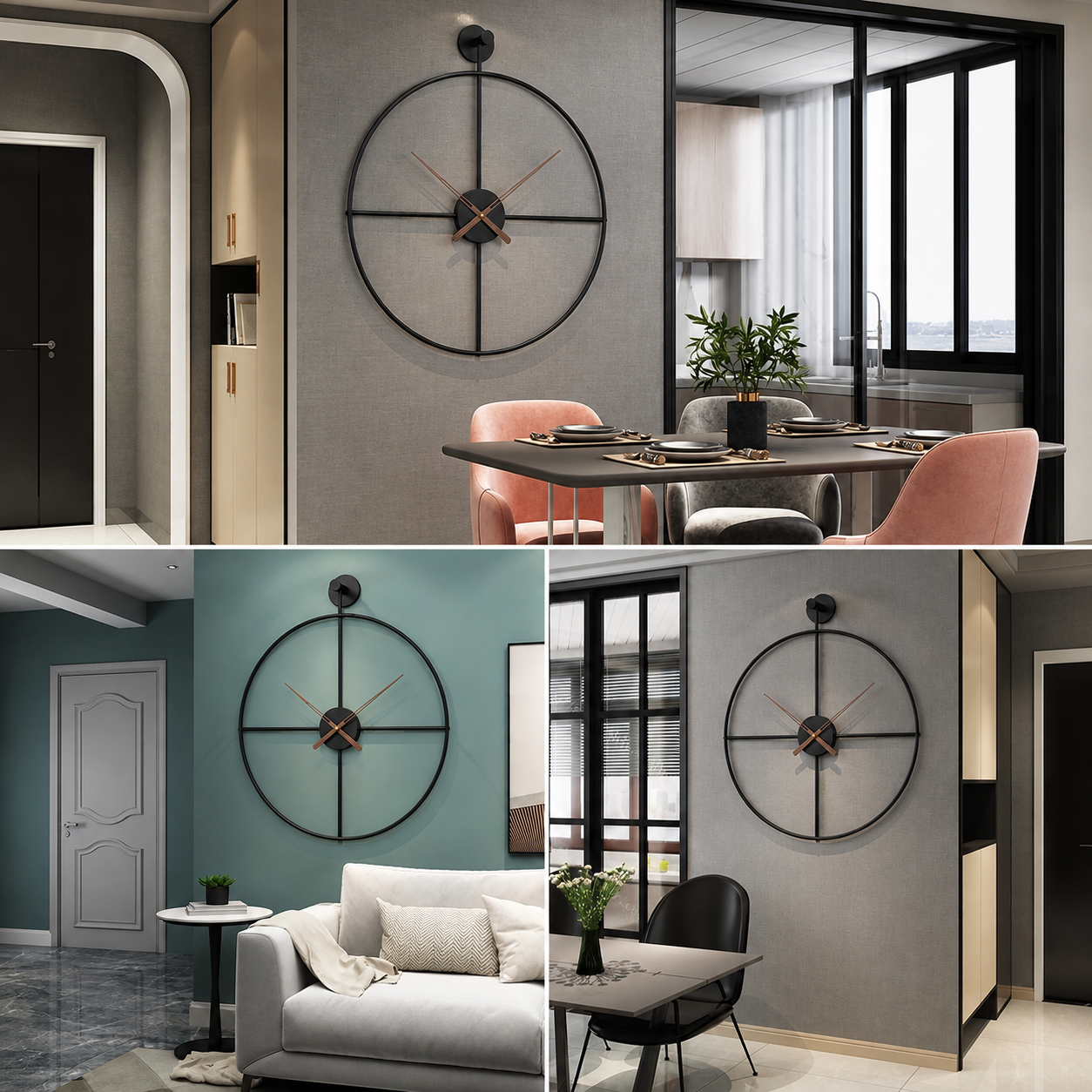 ChronoSphere™ – Große moderne Wanduhr im minimalistischen Design - Less Goods