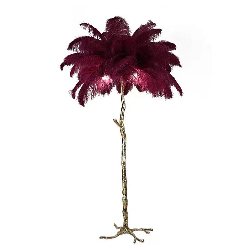LuxeOstral™ Nordic Ostrich Feather Floor Light – Luxus Stehlampe mit Straußenfedern & LED-Licht