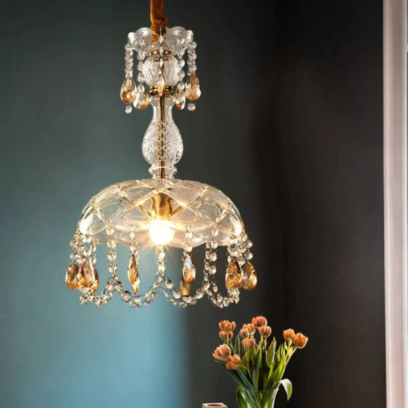OpalGleam™ Kronleuchter – Luxuriöse Designer-Kristall-Hängelampe für Wohn- & Esszimmer (LED)