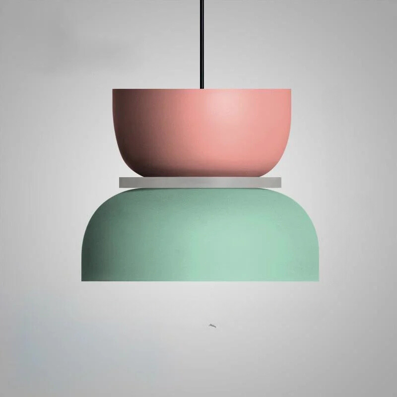 SkandiHue | Moderne Macaron-Pendelleuchte – Skandinavisches Design mit Farbakzent