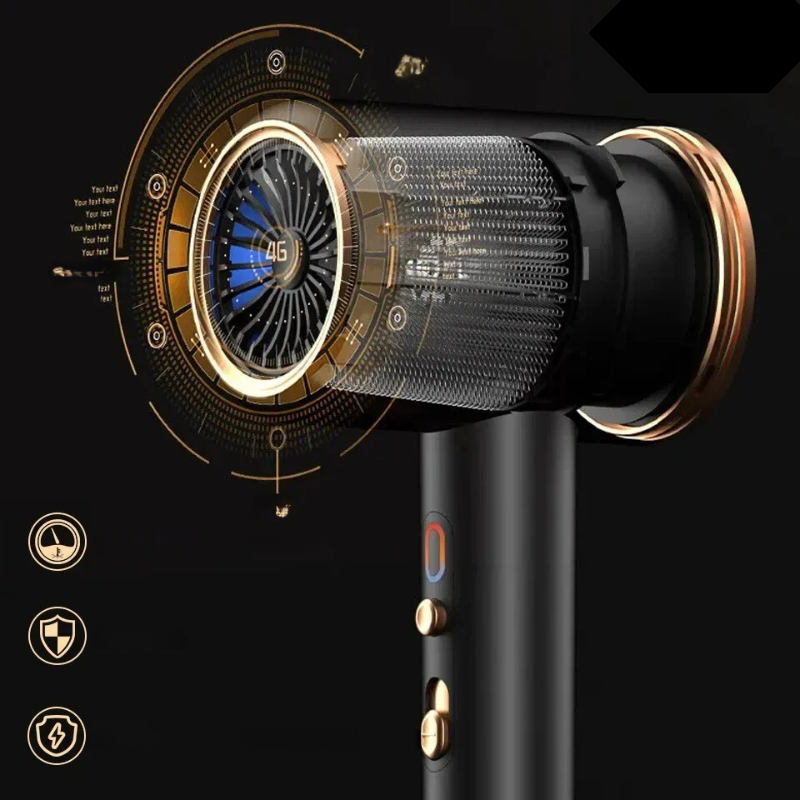 SalonPro™ – Dual Temperature High-Power Hair Dryer & Brush für schnelles, professionelles Styling zuhause