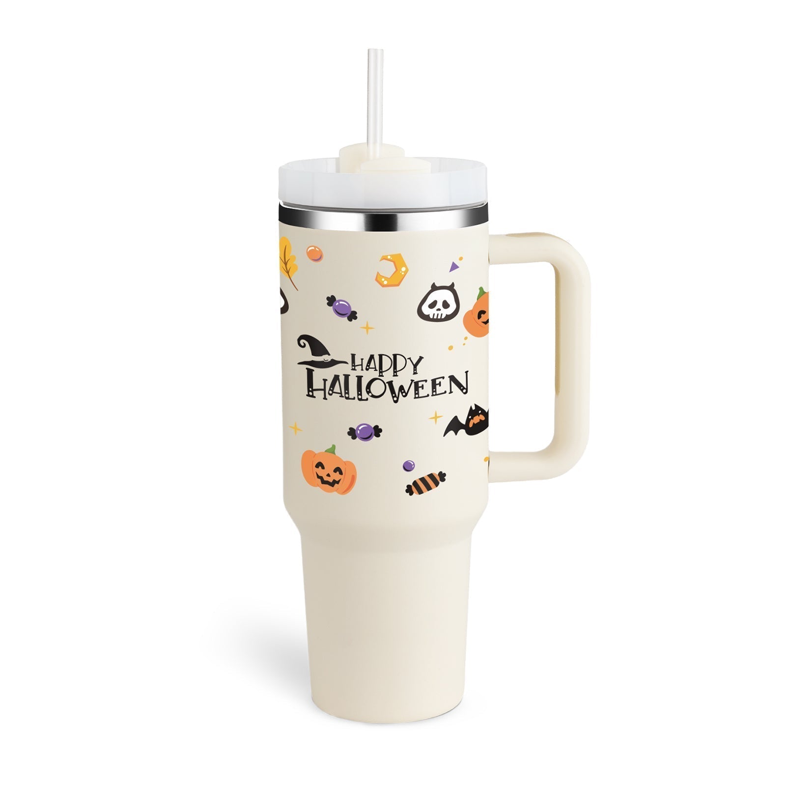 ChillMug™ – Isolierter Trinkbecher mit Griff & Strohhalm | 40 oz Thermobecher für unterwegs