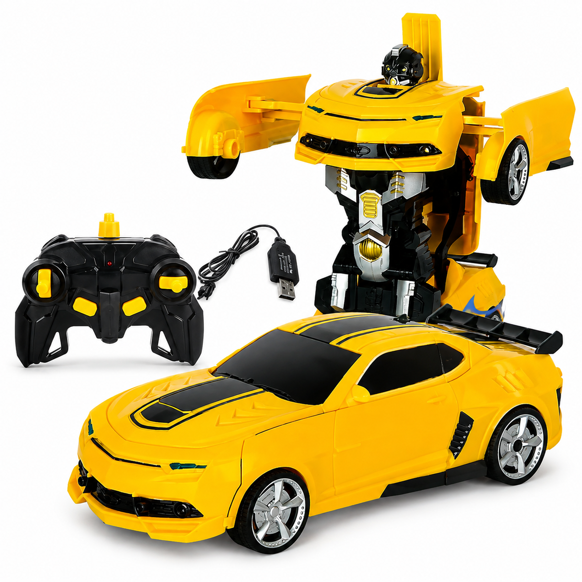 RoboDrive™ – 2-in-1 Transformierbares RC Auto & Roboter mit Licht & Sound
