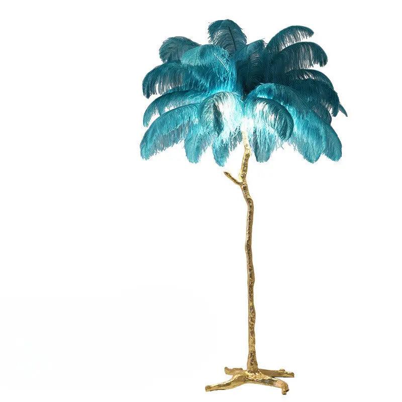LuxeOstral™ Nordic Ostrich Feather Floor Light – Luxus Stehlampe mit Straußenfedern & LED-Licht