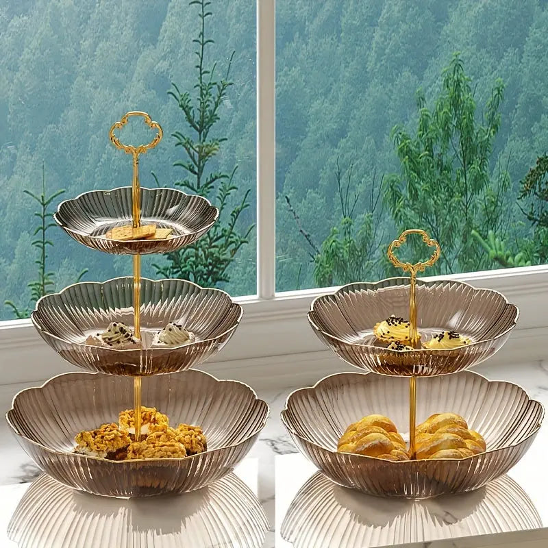 EasyStack™ – Elegante 3-Etagen Obst- & Snackaufbewahrung für die Küche