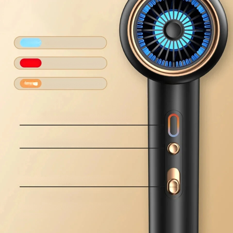 SalonPro™ – Dual Temperature High-Power Hair Dryer & Brush für schnelles, professionelles Styling zuhause