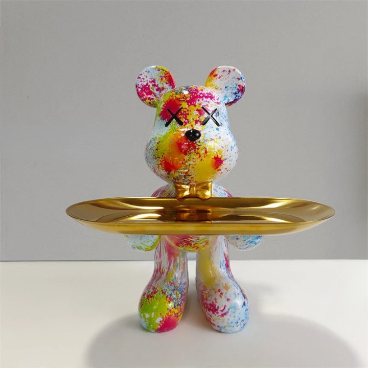 BearServe™ – Stilvolle Bären-Skulptur mit Ablage | Dekorative Aufbewahrung & Servierschale