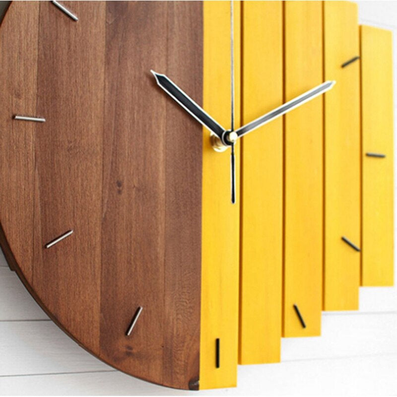 WoodAura™ – Natürliche Holz-Wanduhr mit leisem Uhrwerk für ruhige Wohnräume