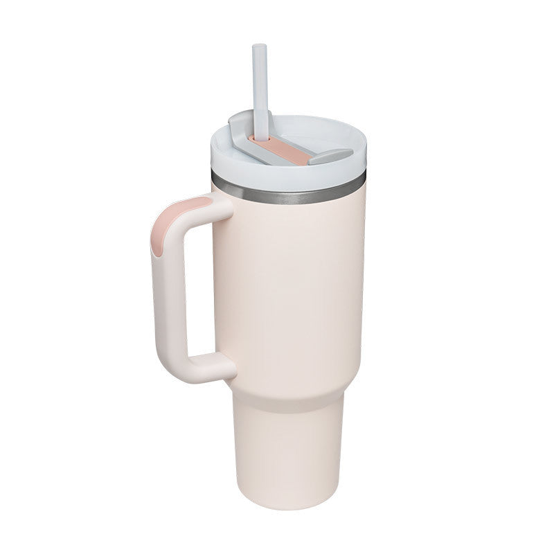 ChillMug™ – Isolierter Trinkbecher mit Griff & Strohhalm | 40 oz Thermobecher für unterwegs