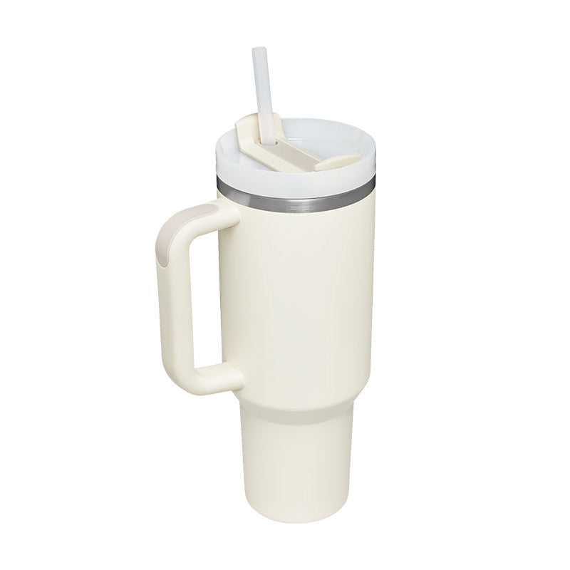 ChillMug™ – Isolierter Trinkbecher mit Griff & Strohhalm | 40 oz Thermobecher für unterwegs