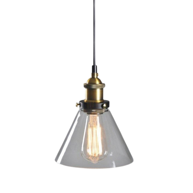 GlassHaven™ – Elegante Industrie-Pendelleuchte aus Glas im Loft-Design