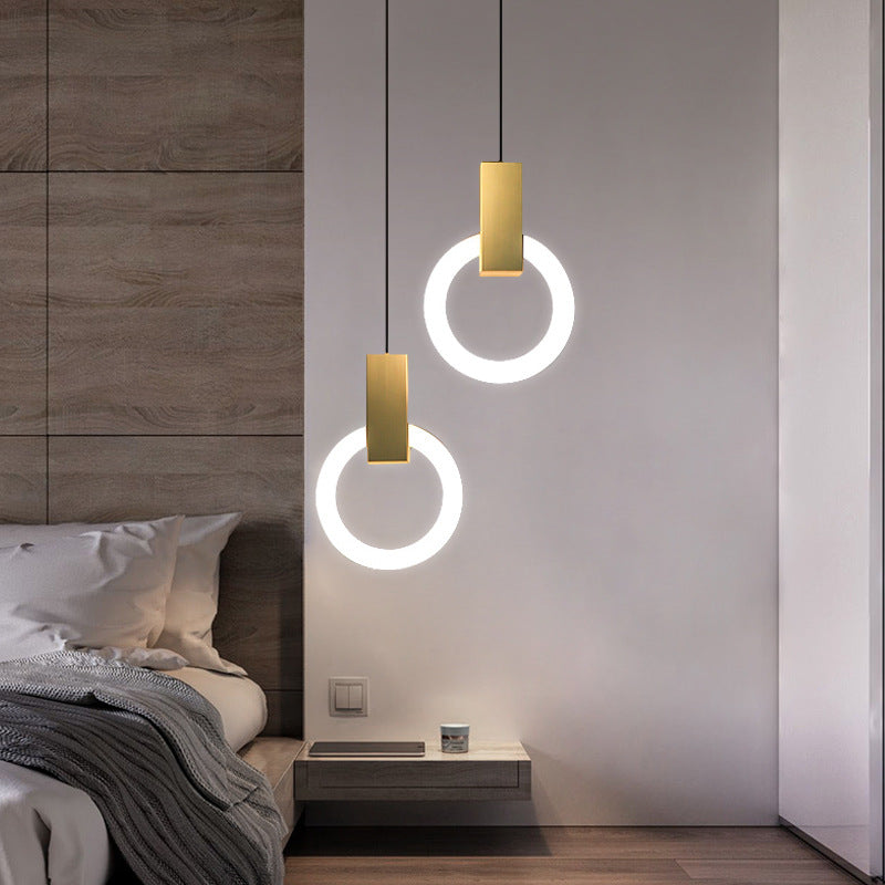 AuraRing™ Pendelleuchte – Minimalistische LED-Hängelampe im nordischen Ring-Design
