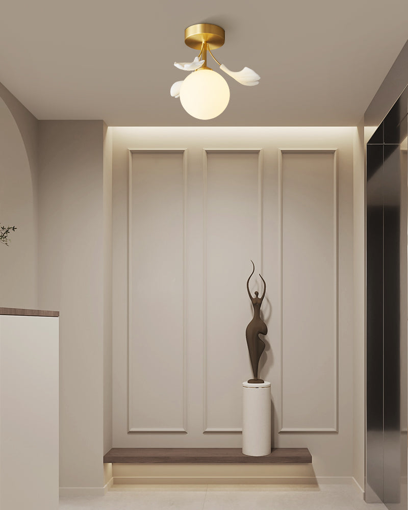 GingkoLuxe™ Deckenleuchte – Elegante Design-Deckenlampe im Gingko-Blatt-Stil (G9)