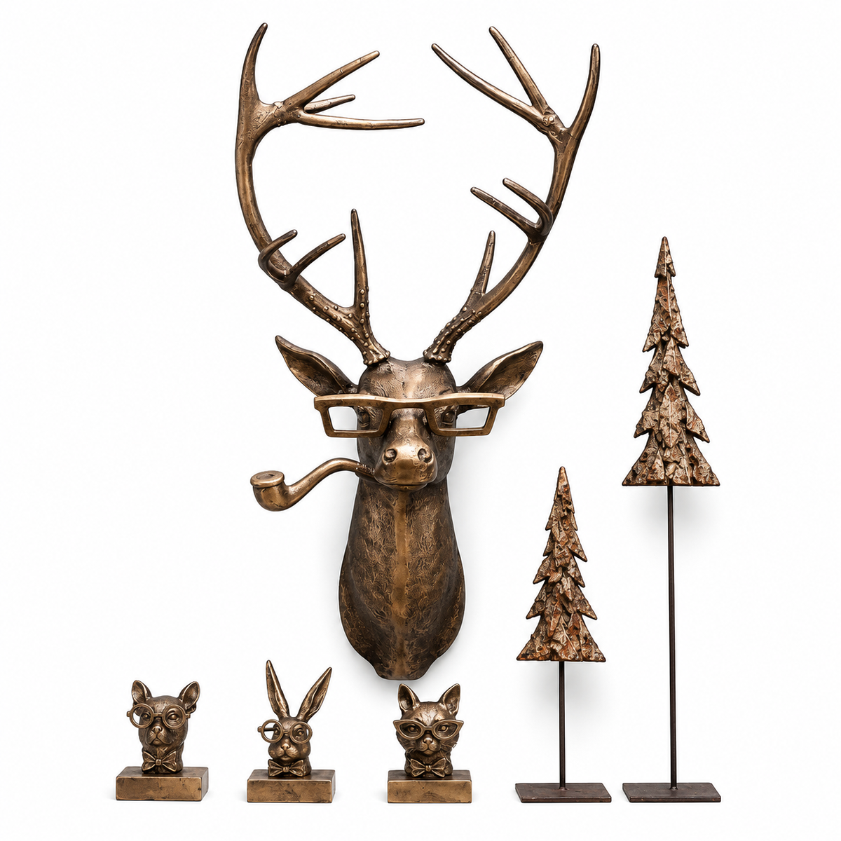 AnimaliaArt™ – Kreative Wanddekoration Tierköpfe aus Resin für moderne Wohnräume - Less Goods