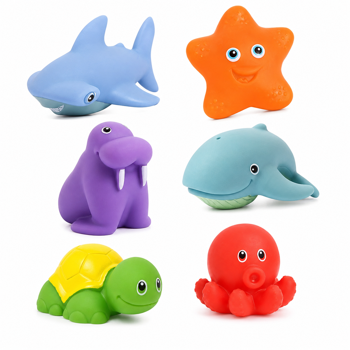 AquaPals™ – Weiches Schwimmspielzeug-Set für Babys & Kleinkinder | Badespielzeug Tiere & Wasserspaß