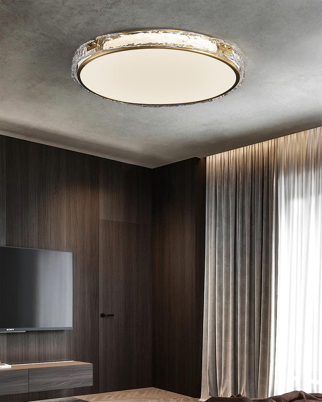 ArlusGlow™ Deckenleuchte – Luxuriöse LED-Deckenlampe aus Glas & Messing