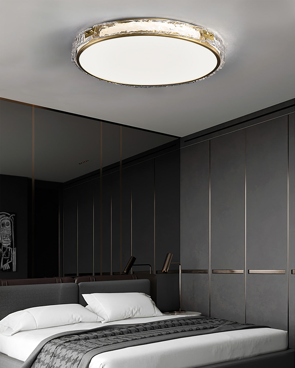 ArlusGlow™ Deckenleuchte – Luxuriöse LED-Deckenlampe aus Glas & Messing