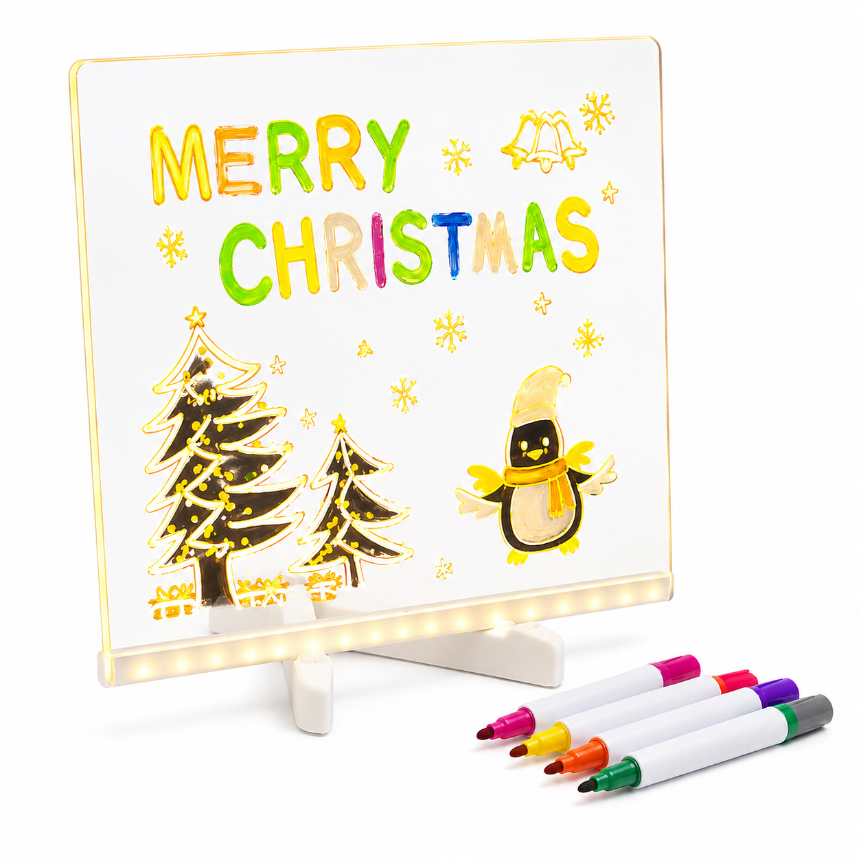 ArtGlow™ LED Zeichenboard | Leuchtendes Zeichen- & Lernboard für Kinder – Wiederverwendbares Schreib-Tablet
