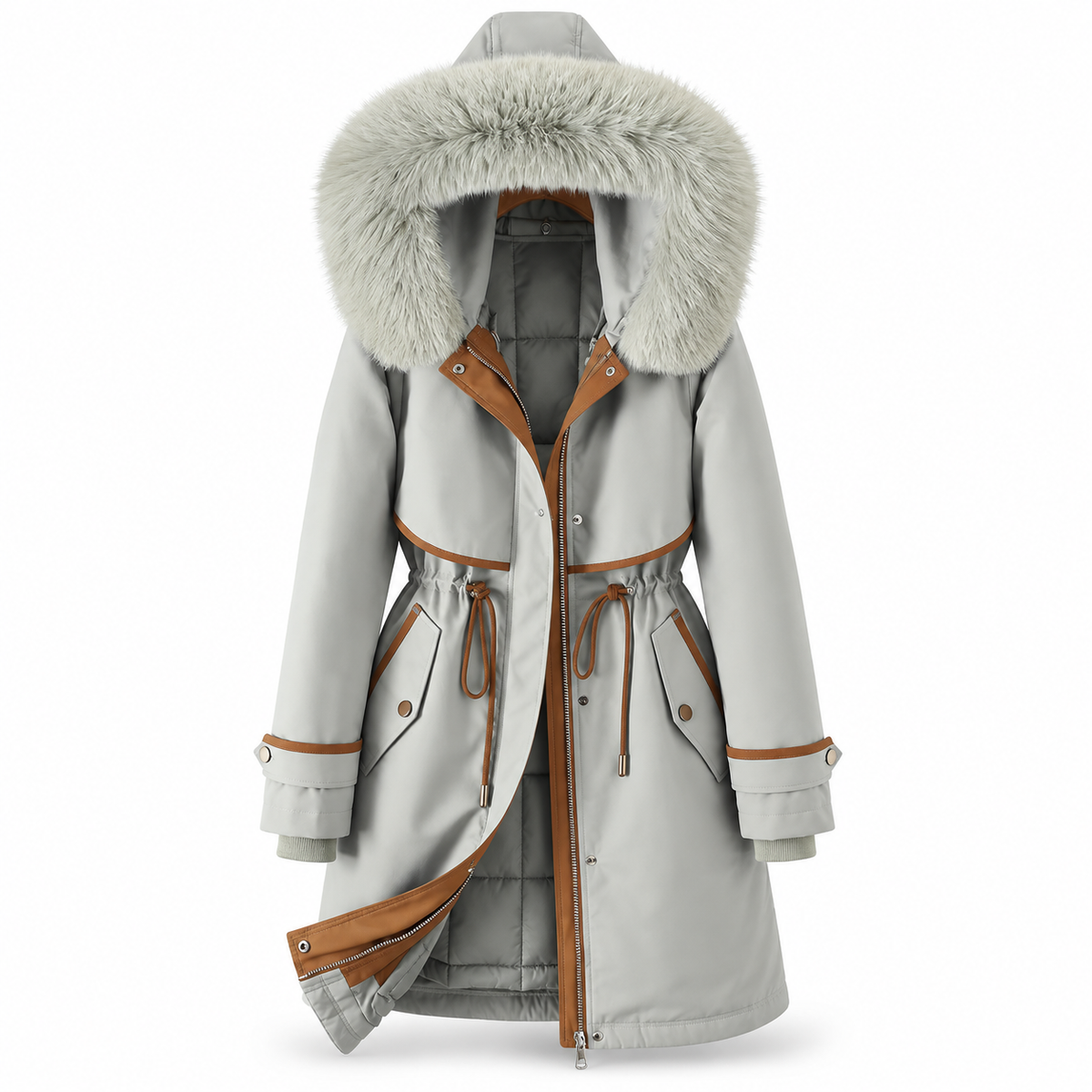 Ashley™ Damen Steppjacke mit Kapuze – Warme Winterjacke | Wasserabweisend & alltagstauglich