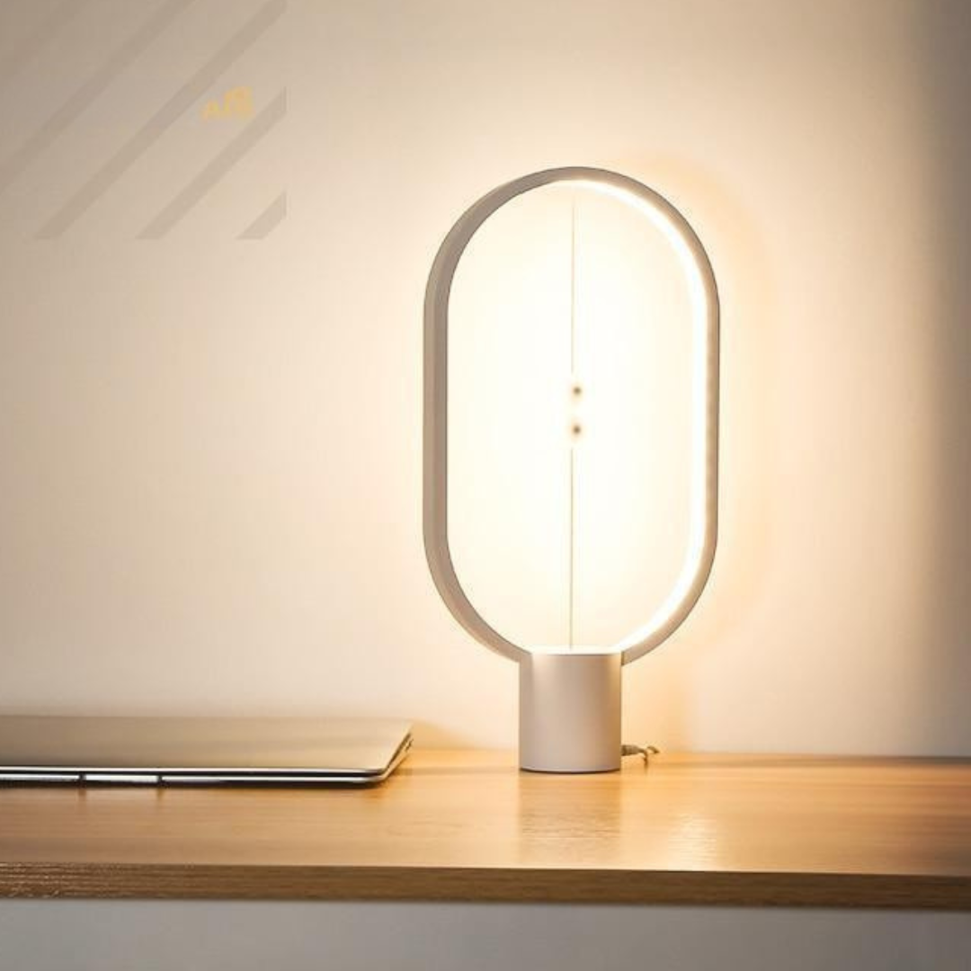 BeechGlow™ Tischlampe – Minimalistische LED-Holzlampe mit magnetischem Schalter