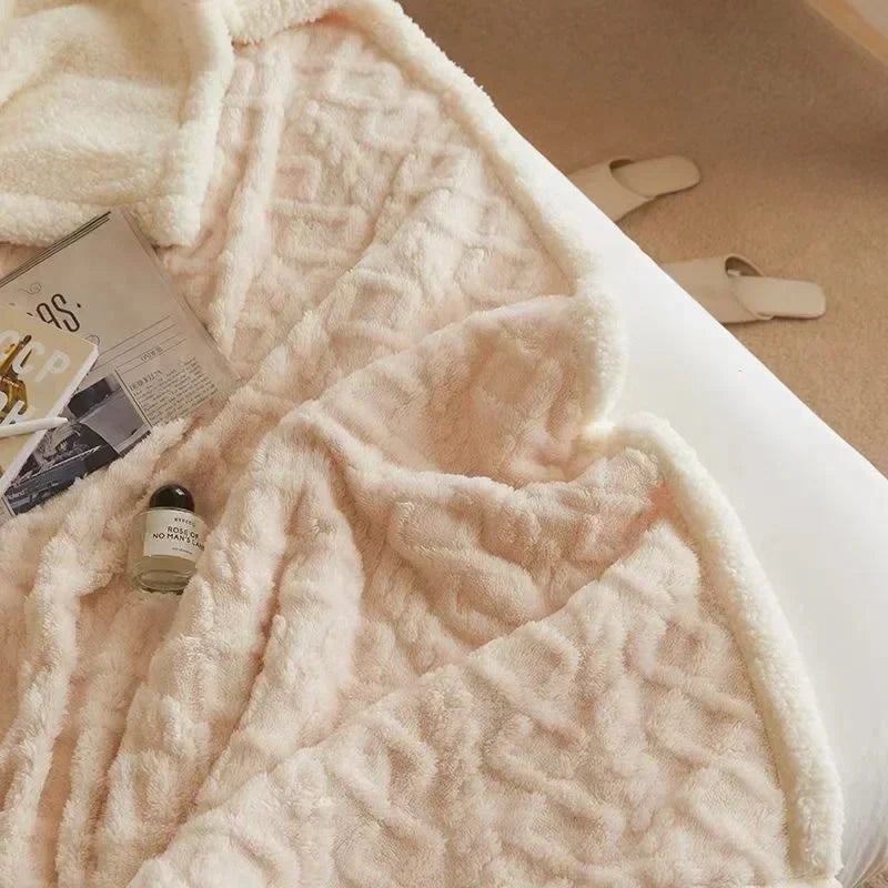 Hearthside Lamb’s Embrace™ – Extra warme Winterdecke mit Lammwoll-Optik | Premium Kuscheldecke