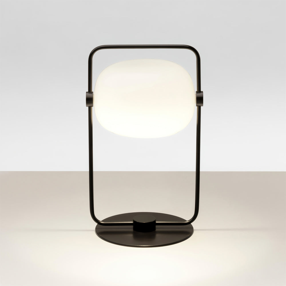 StreamGlow™ Tischlampe – Minimalistische Design-Glaslampe aus Metall & Glas
