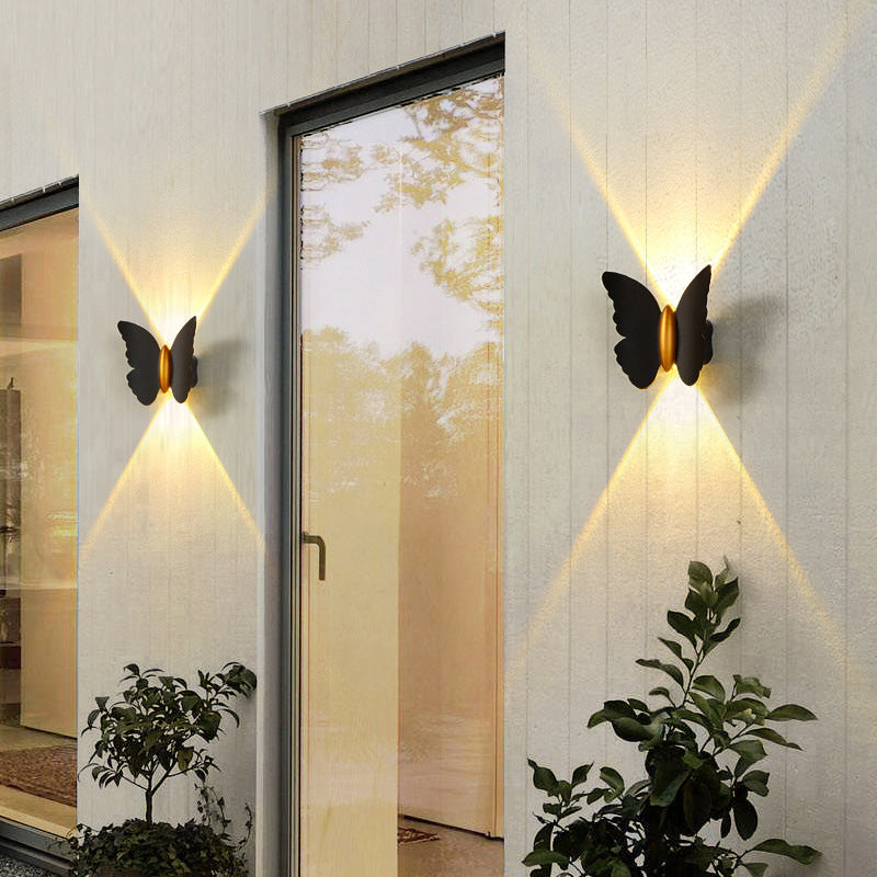 Novora™ Butterfly Outdoor Wall Lamp – LED-Außenwandleuchte im Schmetterlingsdesign aus Aluminium