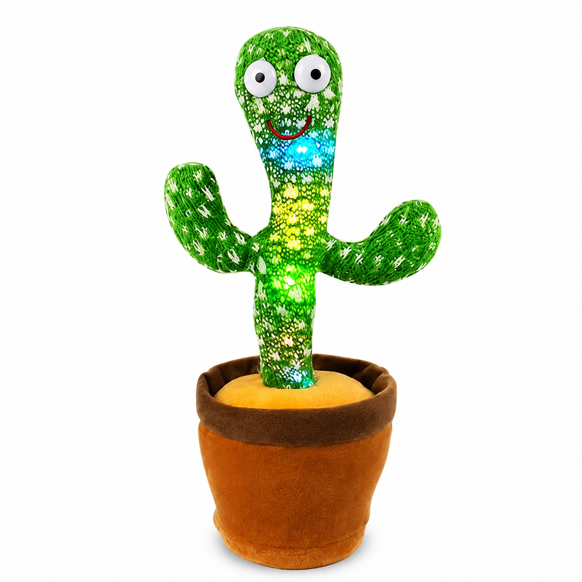 CactusTalk™ – Interaktives sprechendes Kaktus-Plüschtier | Tanzendes Kuscheltier mit Licht & Sound für Kinder