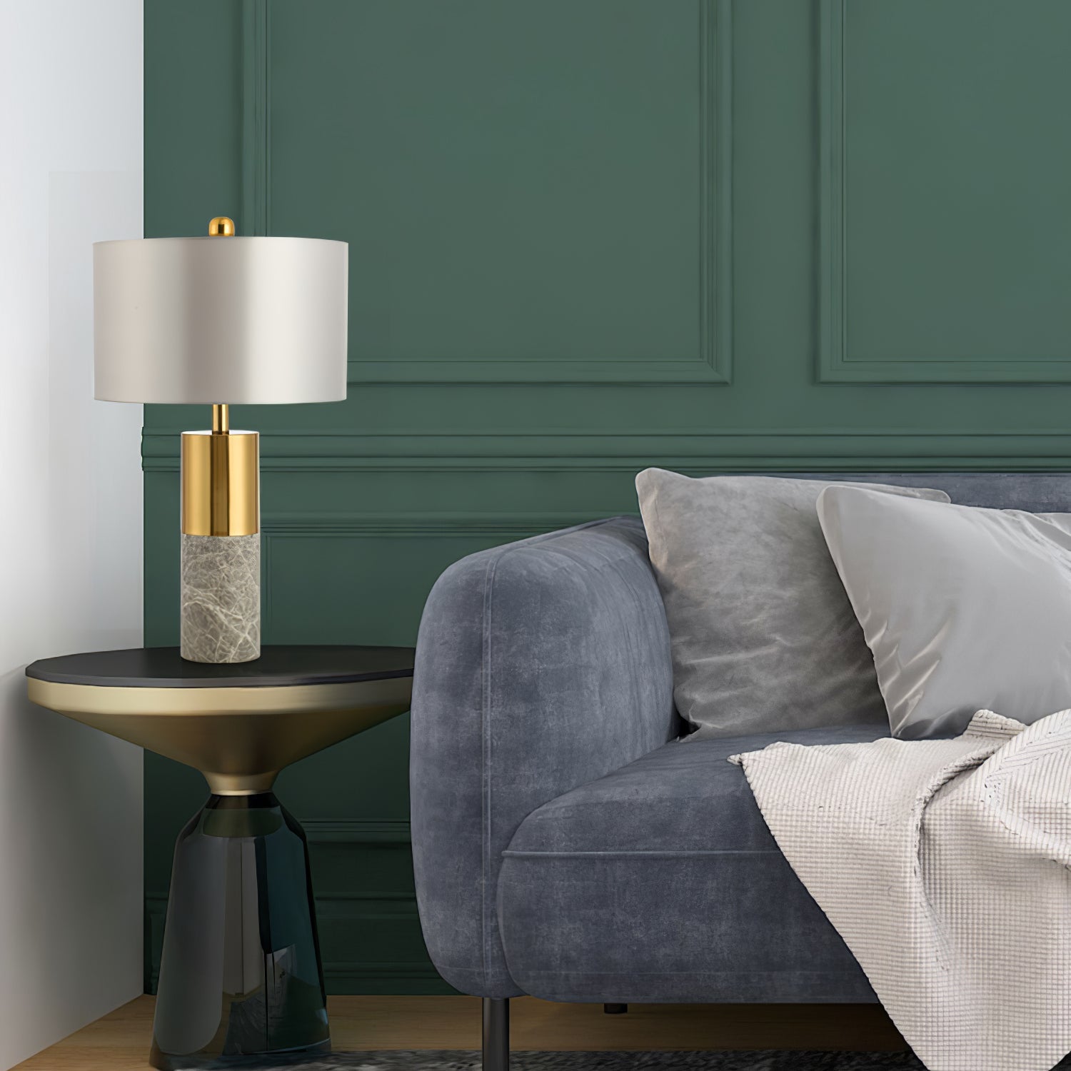 StoneRadiance™ Tischlampe – Elegante Design-Lampe mit Marmorfuß & modernem Look