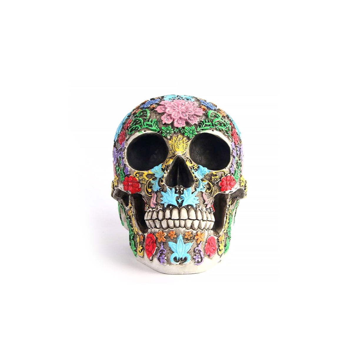 CalaveraCraft™ – Handgefertigte Sugar-Skull Dekofigur im Dia-de-los-Muertos-Stil
