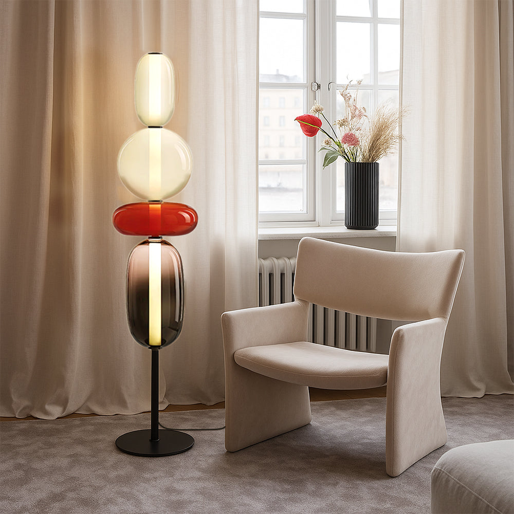 Evlon™ Candied Style Floor Lamp – Moderne Design-Stehlampe mit warmem LED-Licht