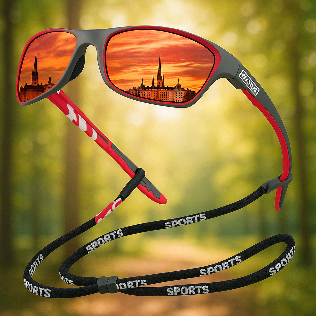 PolarVision™ Polarisierte Outdoor Sportbrille – UV400 Schutz, Leicht & Bruchsicher