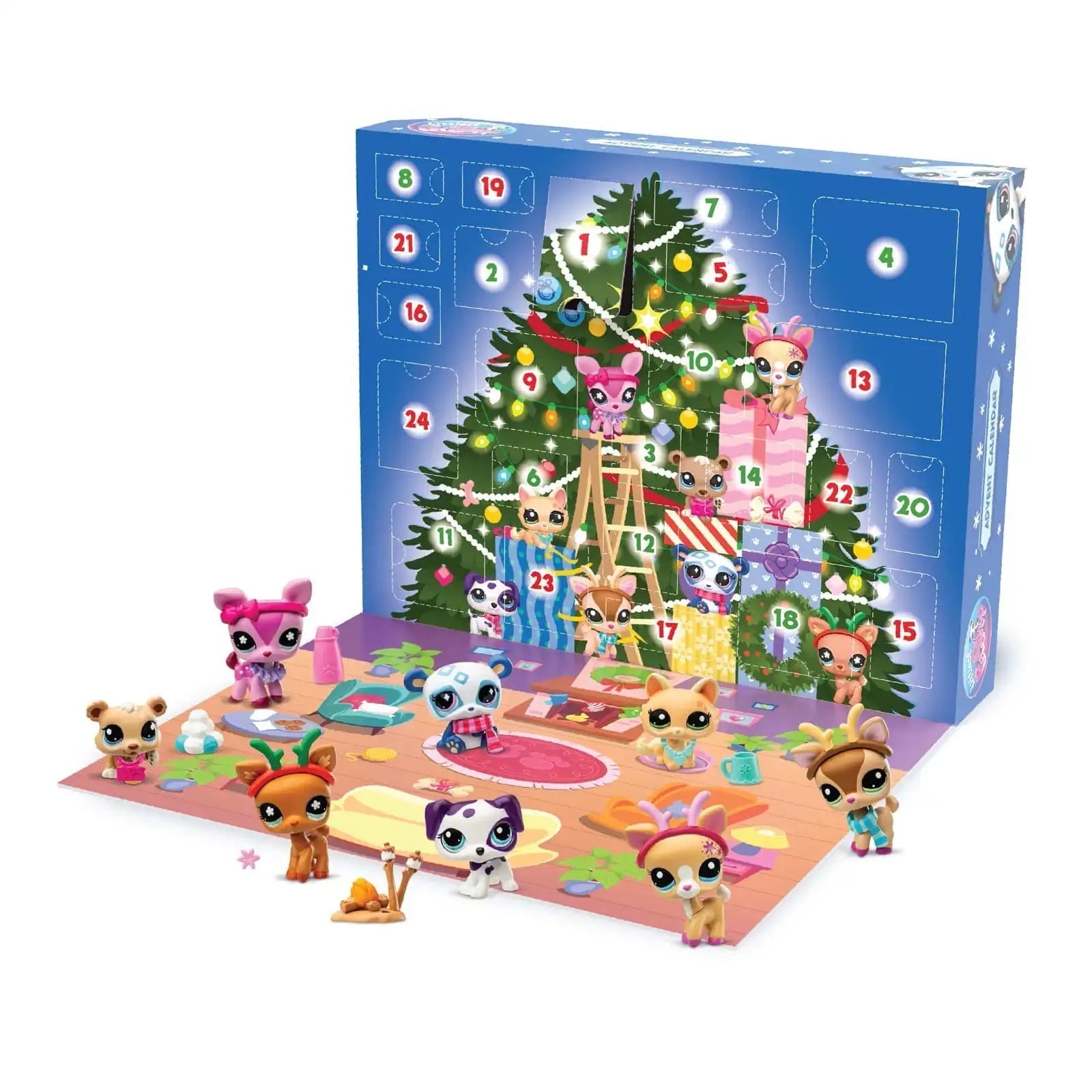 CritterJoy™ – Interaktiver Adventskalender für Kleintiere | 24 Überraschungen mit Figuren & Spielzeug