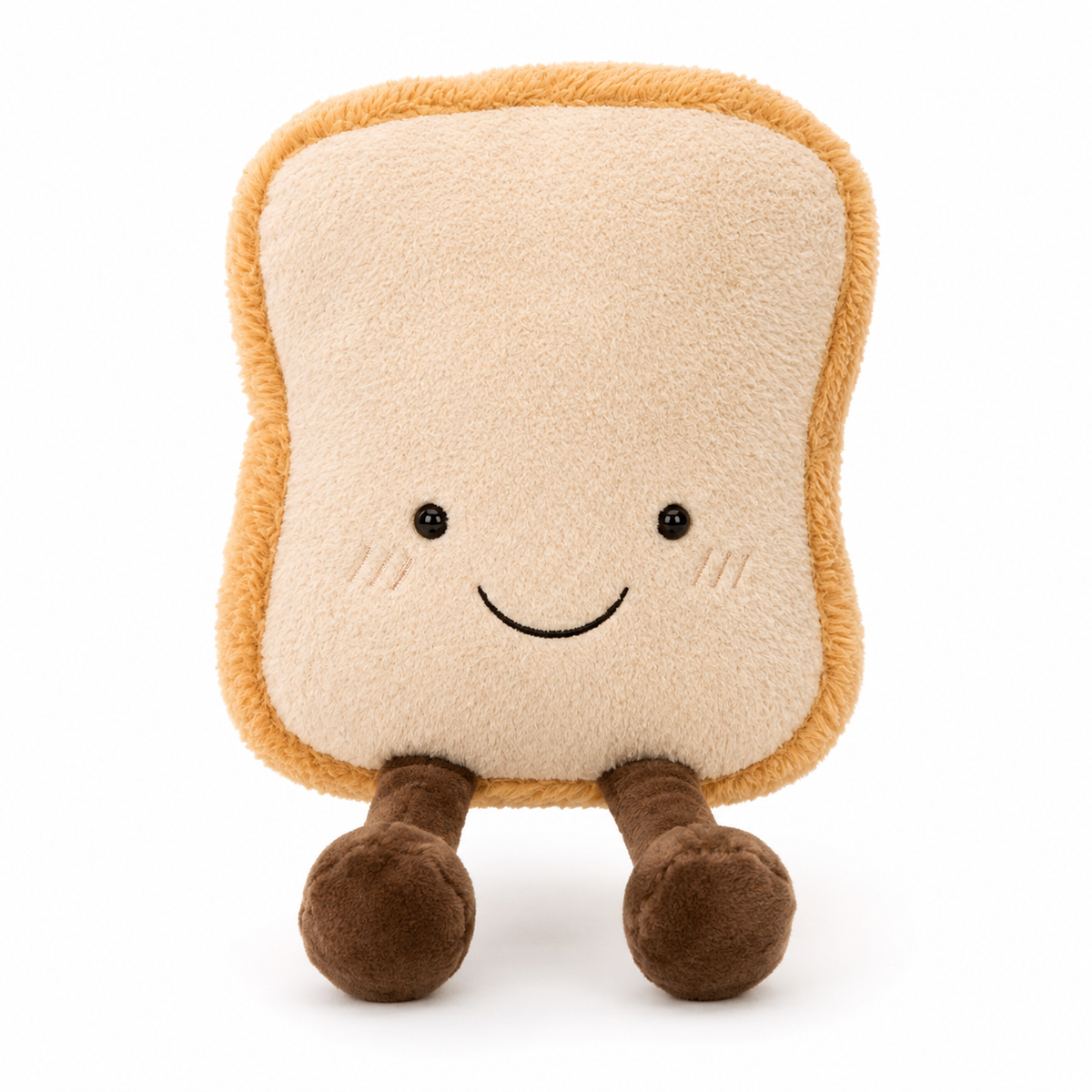 CroissantCuddle™ Brezel Plüsch Spielzeug – Weiches Kuscheltier aus Premium Stoff, Braun & Creme