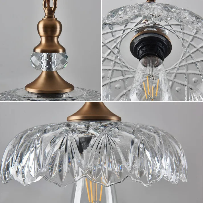 LustreCove™ Pendelleuchte – Klassische Glas-Hängelampe im Retro-Design für Küche & Essbereich (E27)