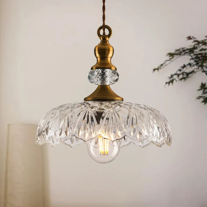 LustreCove™ Pendelleuchte – Klassische Glas-Hängelampe im Retro-Design für Küche & Essbereich (E27)