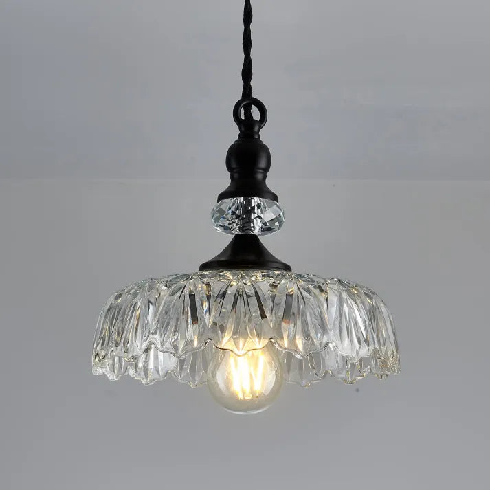 LustreCove™ Pendelleuchte – Klassische Glas-Hängelampe im Retro-Design für Küche & Essbereich (E27)