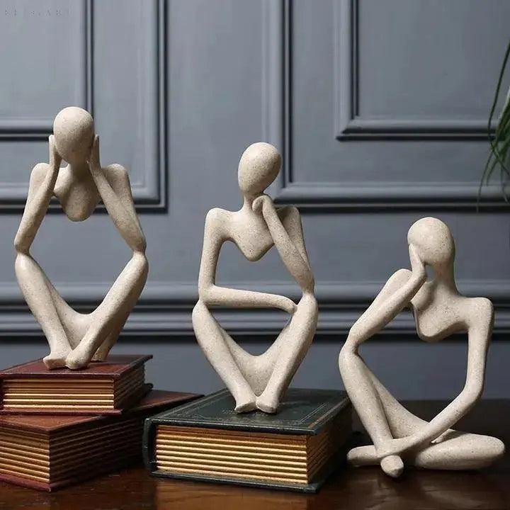 SoulSculpt™ – Abstrakte Denker-Skulptur als moderne Kunstfigur